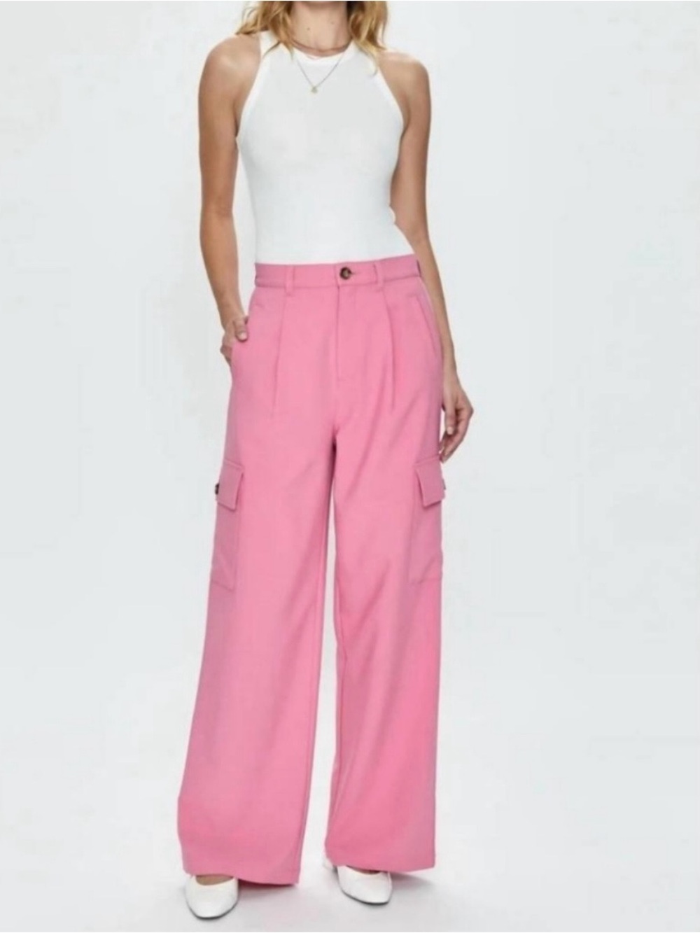 NWT Pistola Brynn High Rise Relaxed Cargo Trousers Size 31 (size 12) 🌸🌸🌸